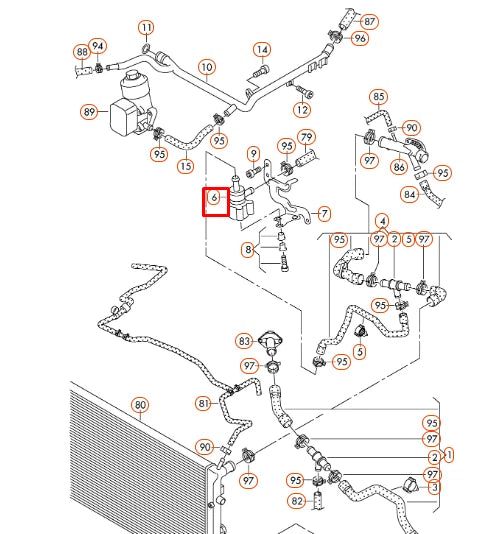 NEW AUDI A1 MK1 ADDITIONAL COOLANT PUMP 6R0965561A ORIGINAL