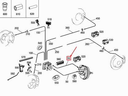 new mercedes-benz e w213 brake line a2134203400 original