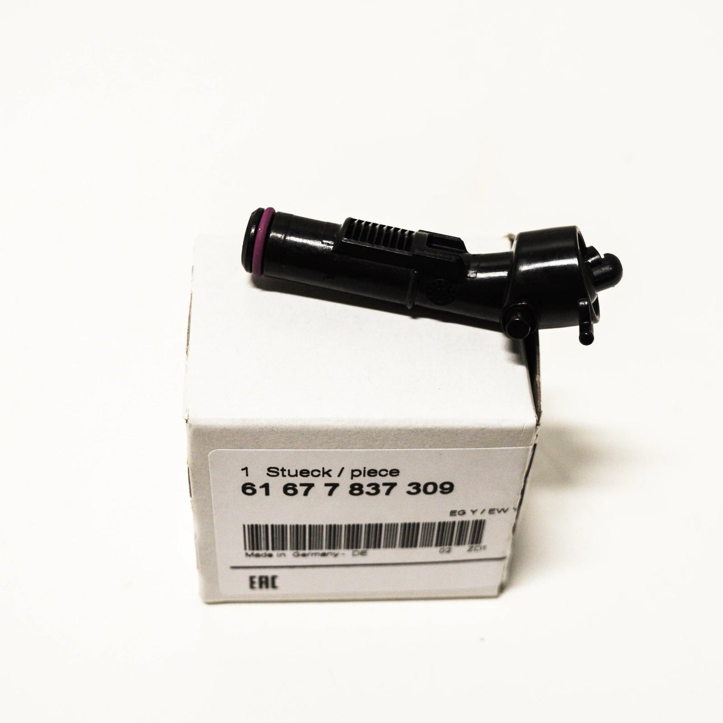 NEW BMW E81 E82 E87 E88 LEFT HEADLIGHT WASHER SPRAY NOZZLE 61677837309 ORIGINAL