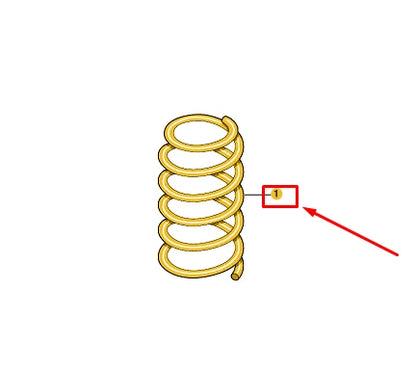 NEW VW CADDY SB MK4 REAR COIL SPRING 5R3511115BD ORIGINAL