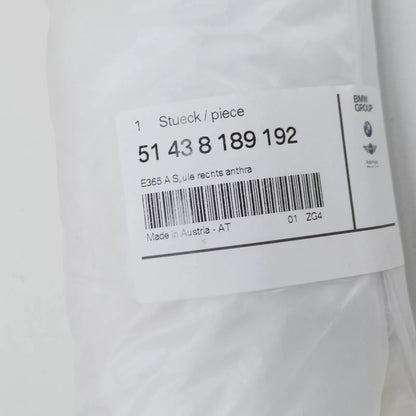 NEW BMW 3 COMPACT E36 RIGHT A PILLAR COVER 51438189192 8189192 ORIGINAL