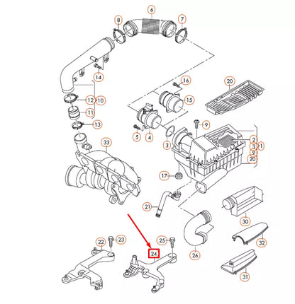 NEW AUDI TT 8J AIR FILTER RETAINER 8J0129671D