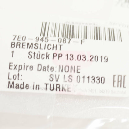 NEW VW TRANSPORTER T6 REAR ADDITIONAL STOP BRAKE LIGHT 7E0945087F ORIGINAL