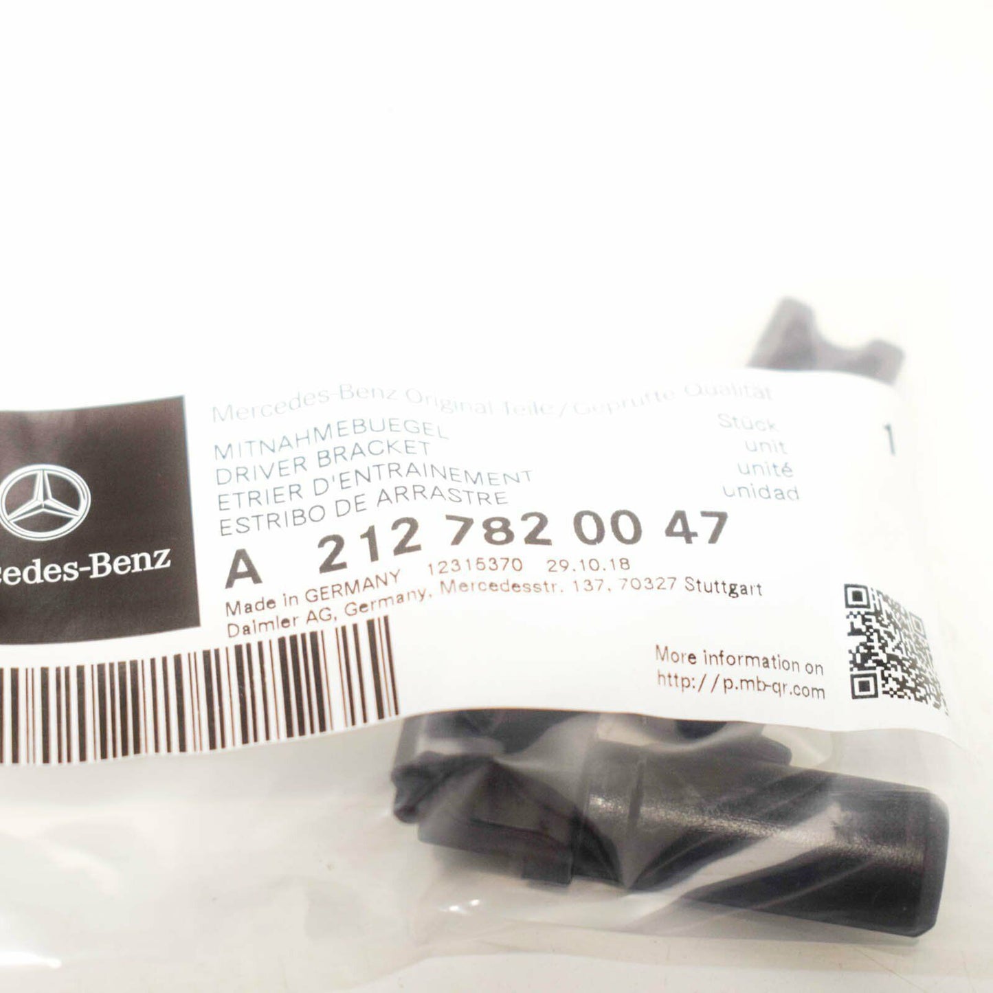 NEW MERCEDES BENZ E W212 SUNSHADE REAR BRACKET A2127820047 ORIGINAL