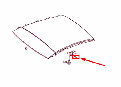 NEW MERCEDES-BENZ CLA C117 SUNROOF RIGHT SUPPORT BRACKET A1767870142 ORIGINAL