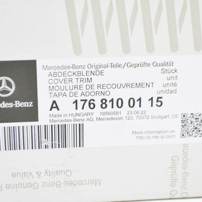 NEW MB A W176 FRONT LEFT DOOR MIRROR COVER CAP LHD A1768100115 ORIGINAL