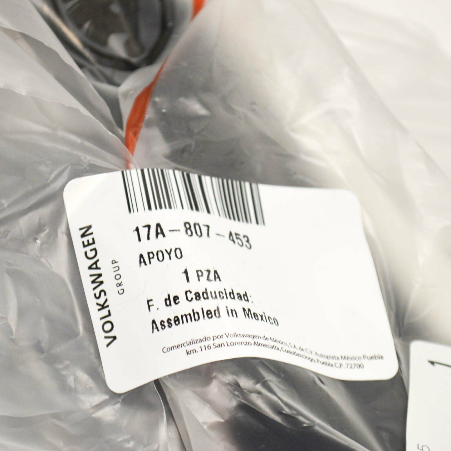 NEW VOLKSWAGEN JETTA A7 REAR LEFT BUMPER BRACKET 17A807453 ORIGINAL