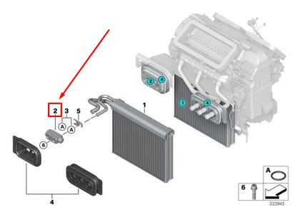 NEW BMW X5 F15, F85 AIR CONDITIONER EXPANSION VALVE 64119291200 9291200 ORIGINAL