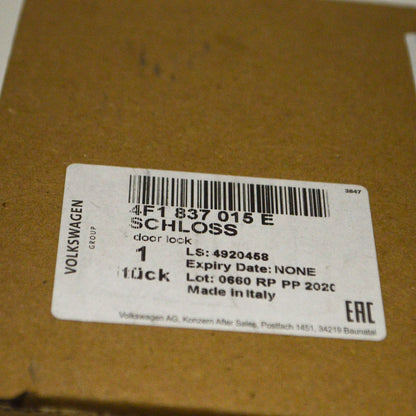 NEW AUDI A3 8P FRONT LEFT DOOR LOCK WITH CONTACT SWITCH LHD 4F1837015E ORIGINAL