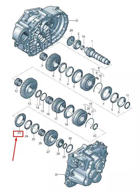 NEW VW SHARAN 7N CHANGE GEAR SYNCHRONIZER RING 02M311269G ORIGINAL