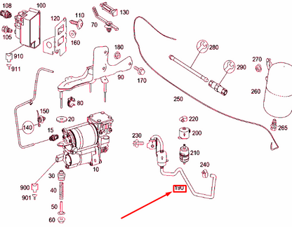 NEW MERCEDES-BENZ S W221 AIR SUSPENSION COMPRESSOR FILTER A2213200369 ORIGINAL
