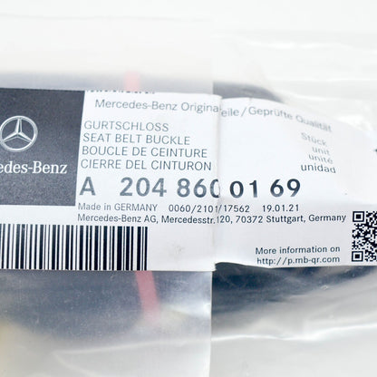 NEW MERCEDES-BENZ C-CLASS W204 FRONT LEFT SEAT BELT BUCKLE A2048600169 ORIGINAL