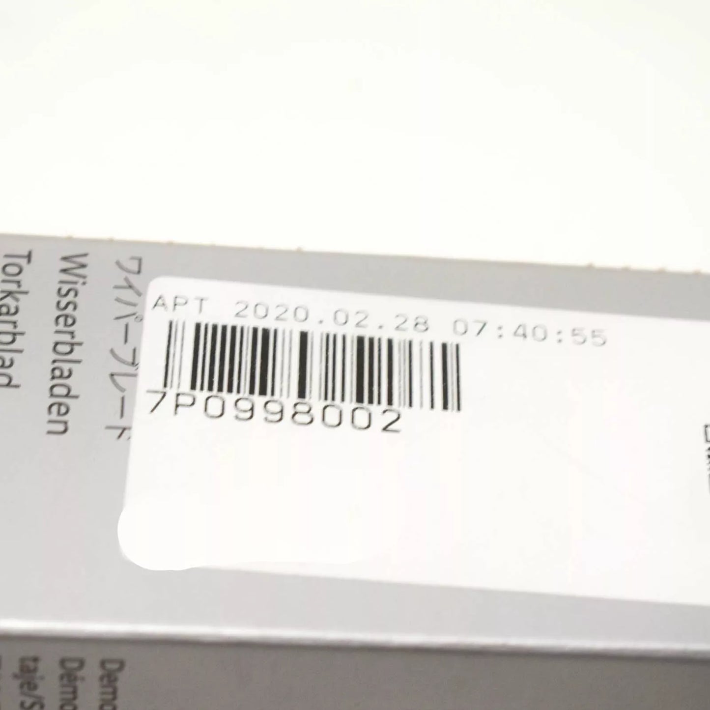 NEW VOLKSWAGEN TOUAREG 7P5 FRONT WINDSHIELD WIPER BLADE SET 7P0998002