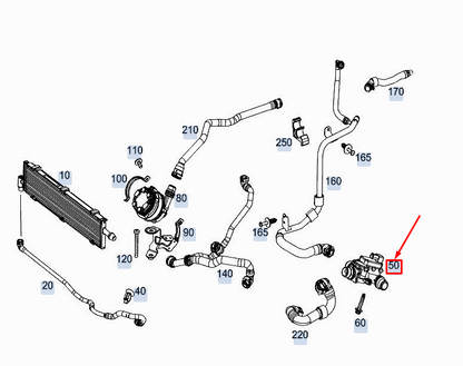 NEW MERCEDES-BENZ GLC X253 SWITCHOVER VALVE A0999068300 ORIGINAL