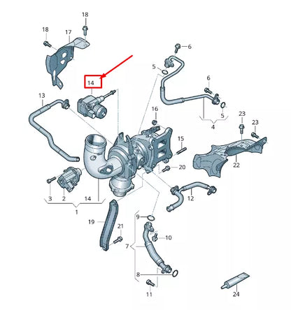 NEW AUDI A8 4H EXHAUST GAS TURBOCHARGER ELECTRIC ACTUATOR 06L145612L ORIGINAL