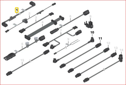 NEW BMW 1 3 5 6 X1 Z4 ADAPTER CABLE L-850MM CIC SYSTEM 9185171