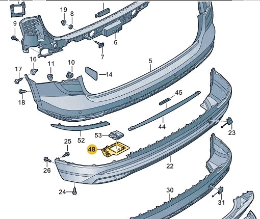 NEW AUDI Q3 F3 LIFTGATE CONTROL MODULE BRACKET 83A807652A
