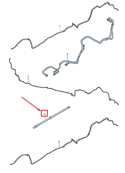NEW AUDI A8 4N AUXILIARY BATTERY EARTH LINE 4N6971238