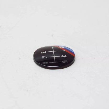 NEW BMW 8 E31 6 MANUAL SPEED GEAR SHIFT M EMBLEM 25111221825 ORIGINAL