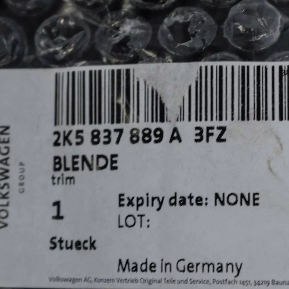 NEW VOLKSWAGEN CADDY 2K LEFT SIDE EXTERIOR B-PILLAR TRIM 2K5837889A3FZ ORIGINAL