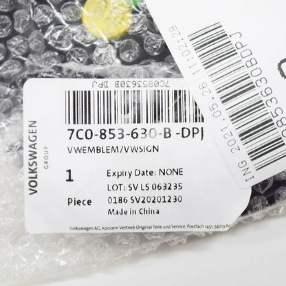 NEW VOLKSWAGEN CRAFTER MK2 SZ REAR UPPER EMBLEM BADGE 7C0853630BDPJ