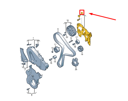 NEW VW GOLF VARIANT CG MK8 ENGINE TIMING COVER 05L109145C ORIGINAL