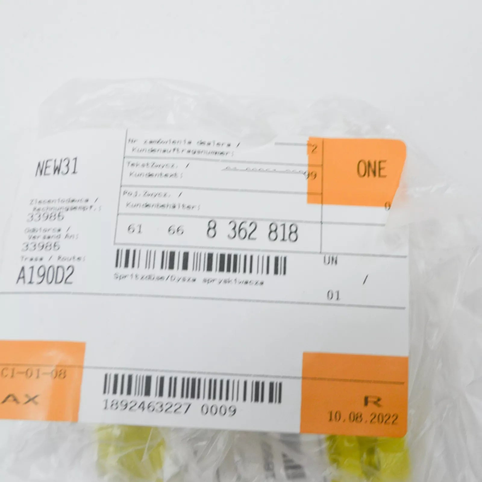 NEW BMW 3 E46 COMPACT WASHER JET NON HEATED SPRAY NOZZLE 61668362818 ORIGINAL