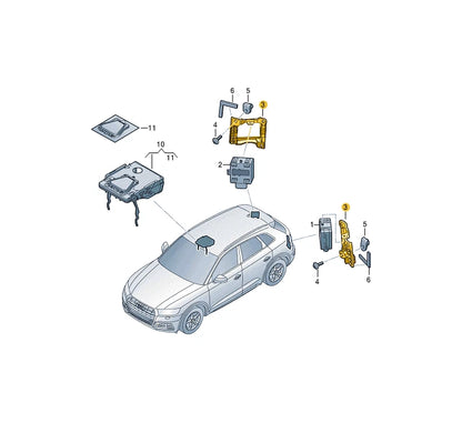 NEW AUDI Q5 FY SPORTBACK RIGHT CONTROL UNIT SHIELD 80A907694 ORIGINAL