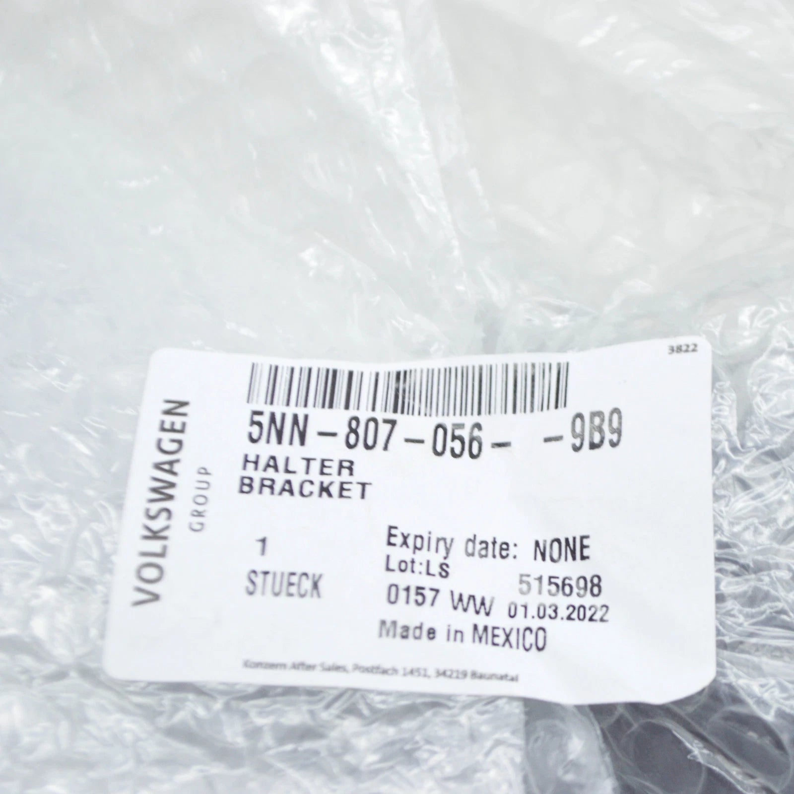 NEW VOLKSWAGEN TIGUAN AD REAR RIGHT EXHAUST TRIM BRACKET 5NN8070569B9