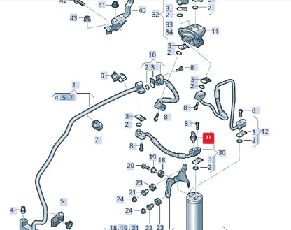 NEW AUDI A8 4N A/C CONDITIONER PRESSURE SENSOR 4N0959126G ORIGINAL