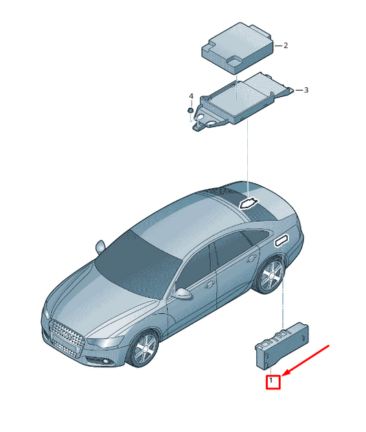 new audi a6 avant c7 tailgate opening control unit 4g9959107b original