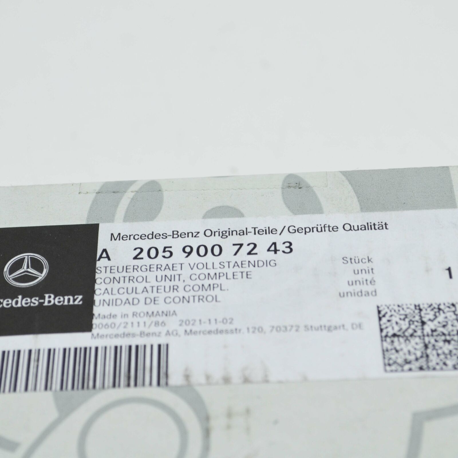 NEW MERCEDES-BENZ GLC X253 INTERIOR COMFORT CONTROL UNIT A2059007243 ORIGINAL