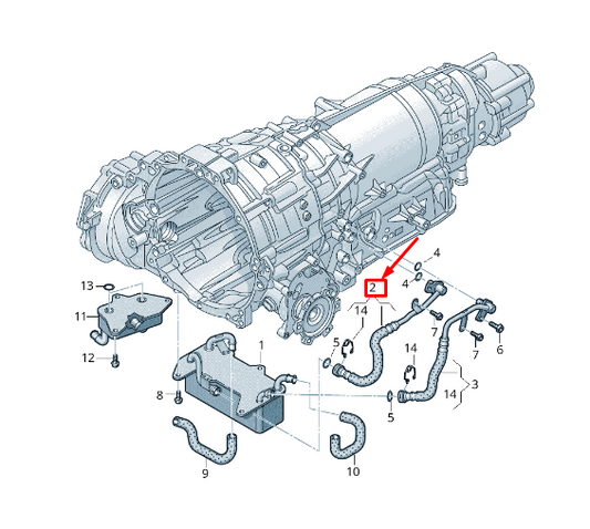 new audi a6 avant c7 engine oil pressure line 8r0317818bf original