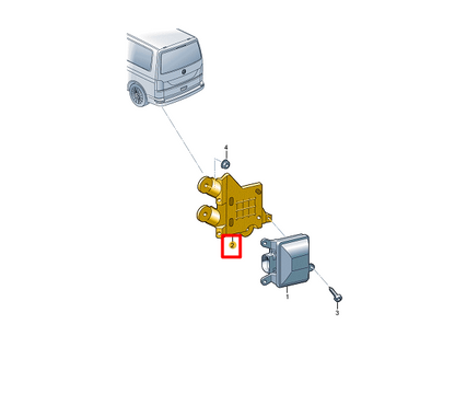 NEW VW TRANSPORTER T6 BLIND SPOT MODULE CONTROL RIGHT BRACKET 7LA937148 ORIGINAL