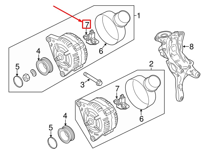 NEW AUDI A4 AVANT B8 VOLTAGE REGULATOR 06E903803T ORIGINAL