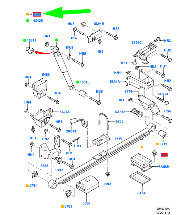 new ford transit mk3 rear suspension leaf spring 1721779 6c11-5560-be original