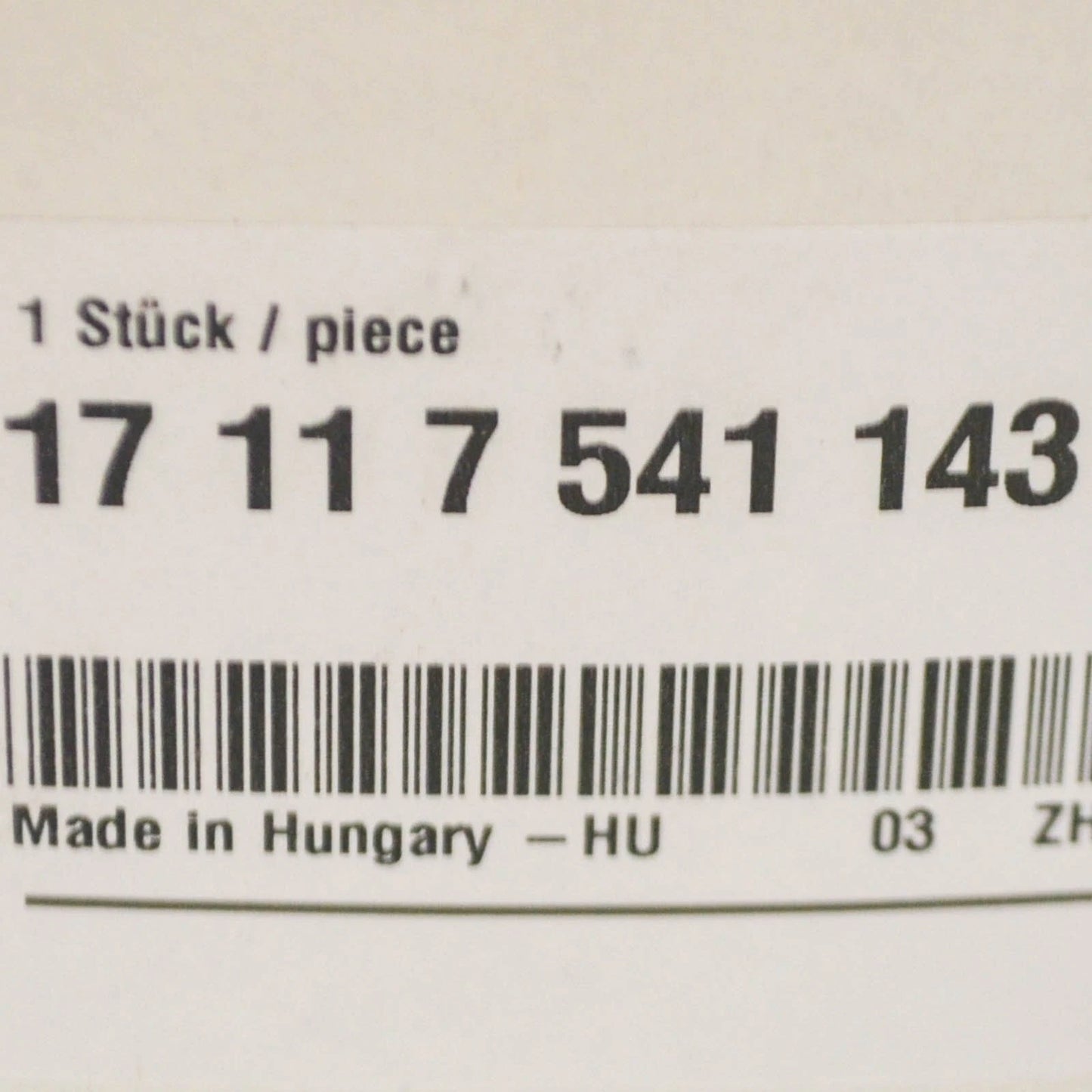 NEW BMW 3 E90 HOSE FOR RADIATOR ENGINE OIL HEAT EXCHANGER 17117541143 ORIGINAL