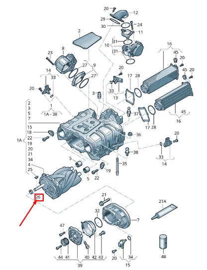 NEW AUDI A8 4H ENGINE SHAFT OIL SEAL 06E145347