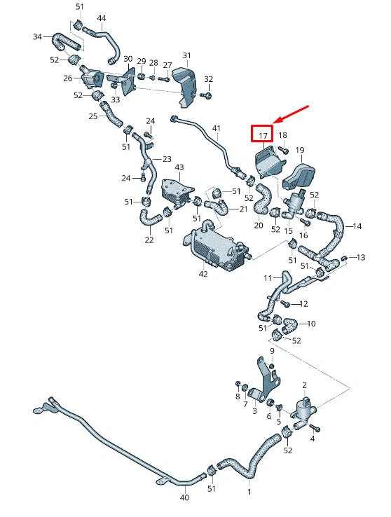 NEW AUDI Q7 4M ENGINE SOLENOID VALVE BRACKET 4M0121313CG