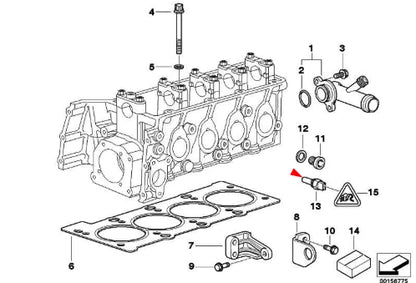 NEW BMW 1 E87 ENGINE COOLANT WATER TEMPERATURE SENSOR PETROL 1433076 ORIGINAL