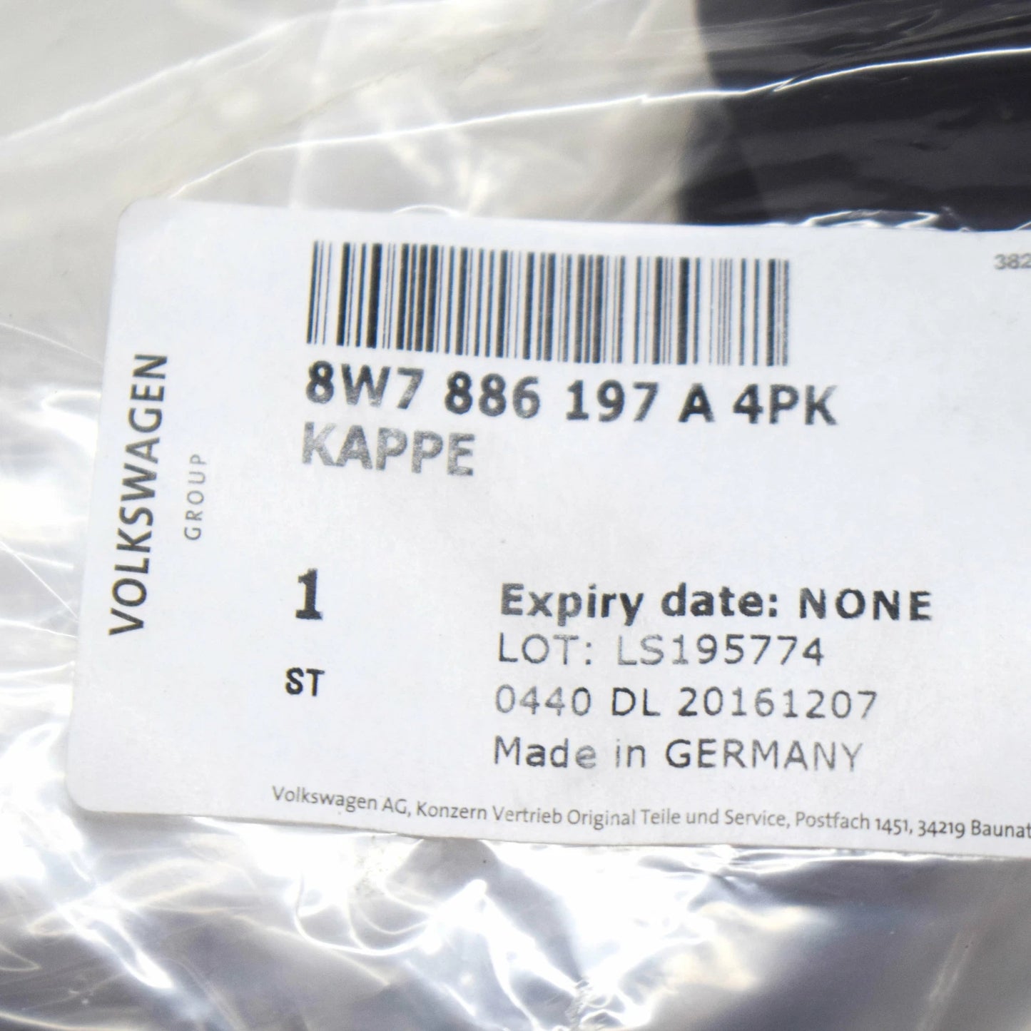 NEW AUDI A5 8W6 SPLIT SEAT BACKREST COVER CAP 8W7886197A4PK ORIGINAL