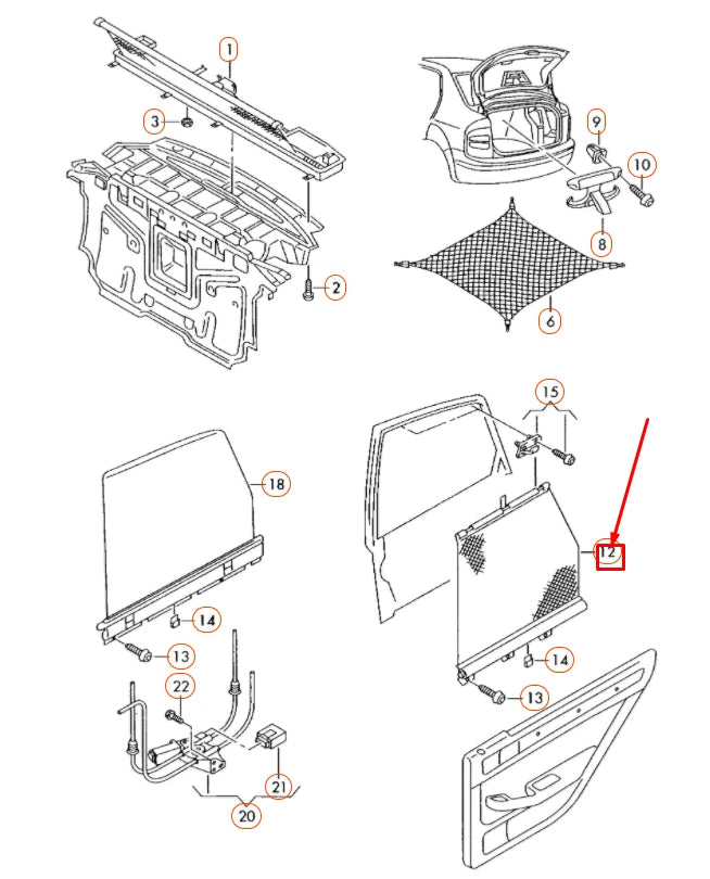 NEW AUDI A8 D3 REAR LEFT DOOR WINDOW SUNLIGHT ROLLER BLIND 4E0861333FQBC