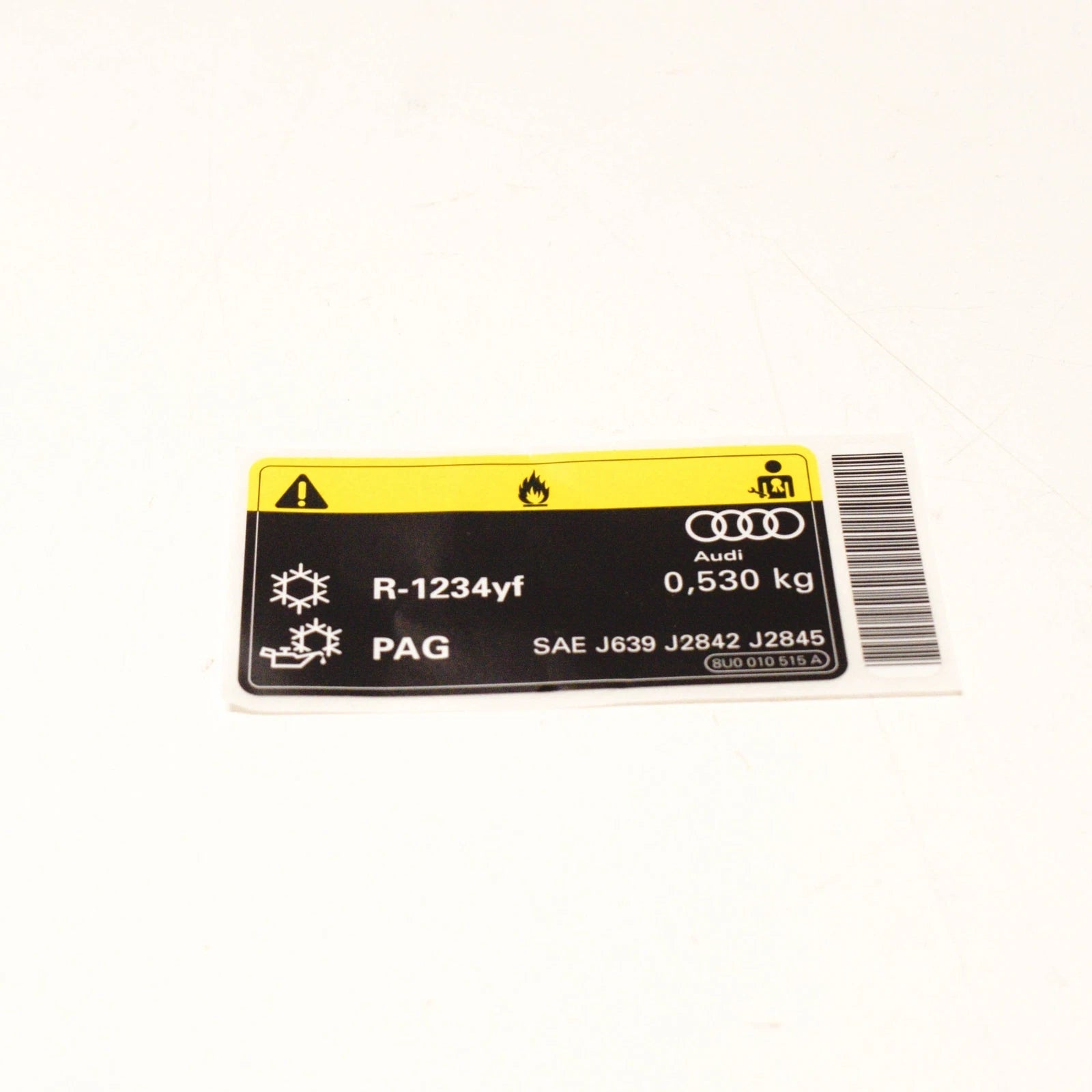 NEW AUDI Q3 8U AC LABEL 8U0010515A ORIGINAL