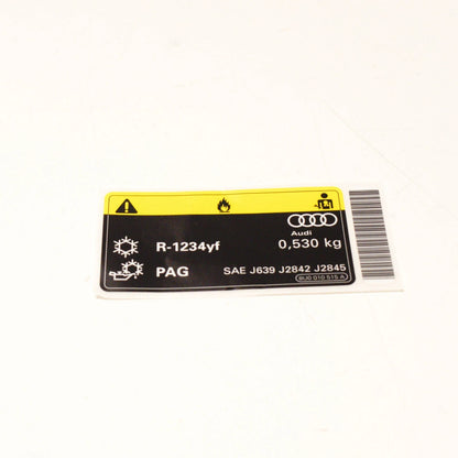 NEW AUDI Q3 8U AC LABEL 8U0010515A ORIGINAL