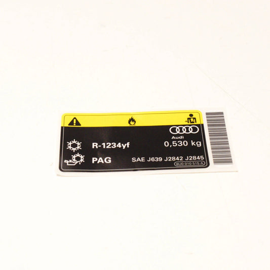 NEW AUDI Q3 8U AC LABEL 8U0010515A ORIGINAL
