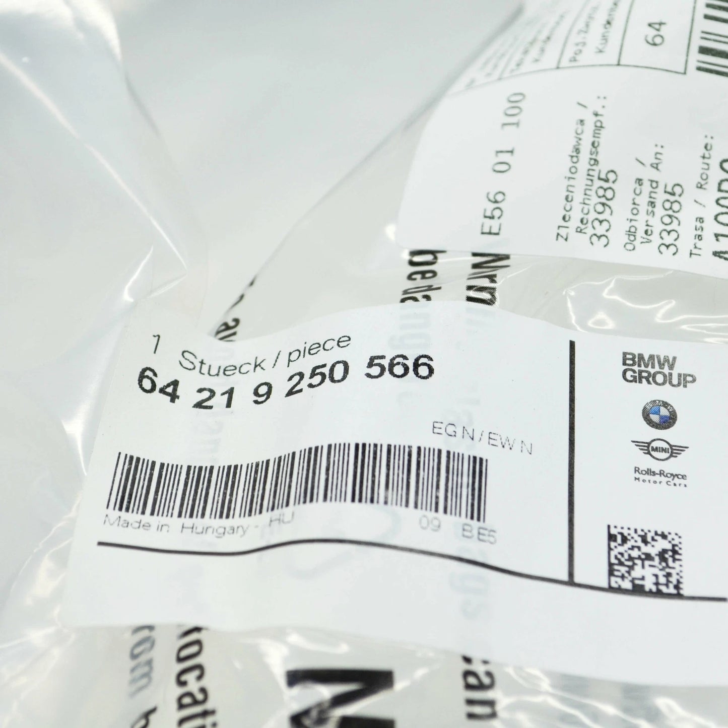 NEW BMW 2 ACTIVE TOURER F45 COOLANT SUPPLY HOSE 64219250566 9250566 ORIGINAL