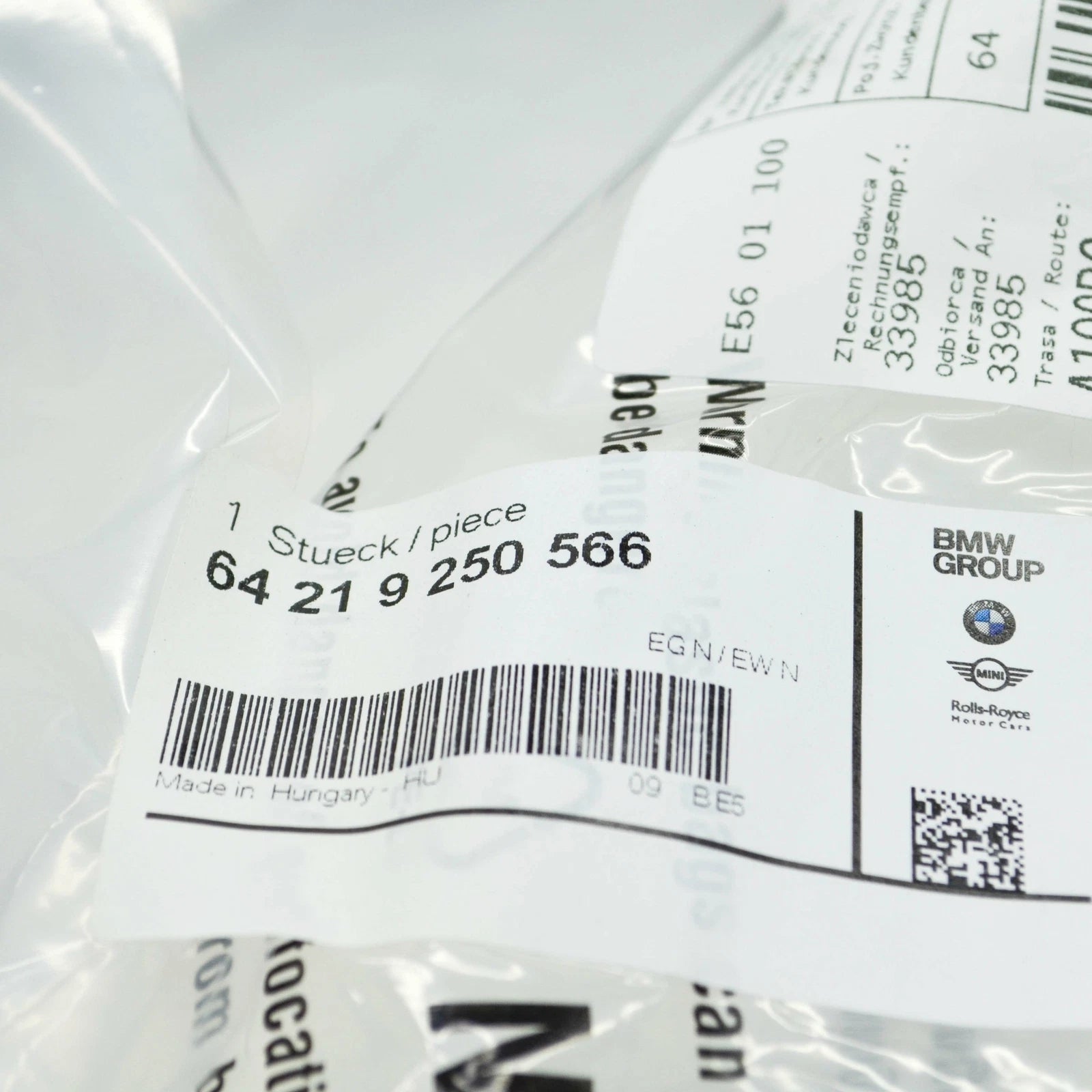 NEW BMW 2 ACTIVE TOURER F45 COOLANT SUPPLY HOSE 64219250566 9250566 ORIGINAL