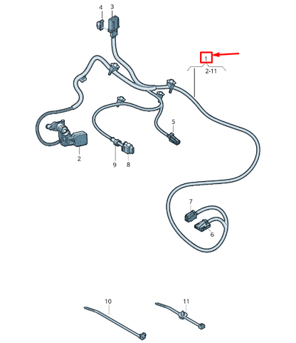 NEW AUDI Q3 F3 RIGHT SEAT BELT WARNING SYSTEM HARNESS LHD 83A971365L ORIGINAL