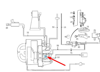NEW MERCEDES-BENZ SPRINTER W903 CHECK VALVE A0021408460 ORIGINAL