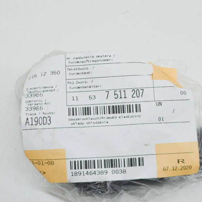 NEW BMW 5 E39 COOLANT HOSE 11537511207 7511207 ORIGINAL